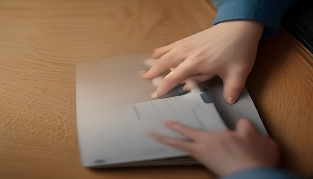 Dual-monitor editorial photograph showing an AI chat interface with cited search results — AIO SEO Australia